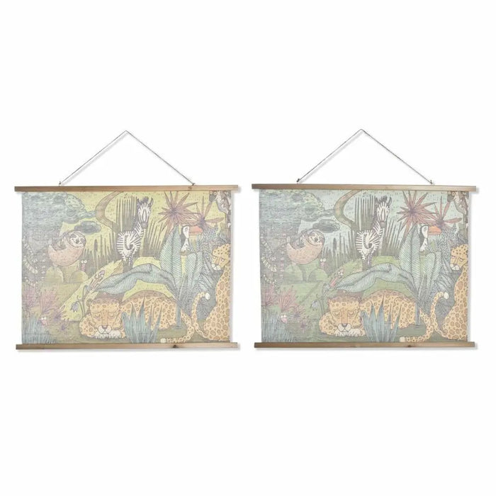 Пластно DKD Home Decor Въже Ела 100 x 2 x 75 cm