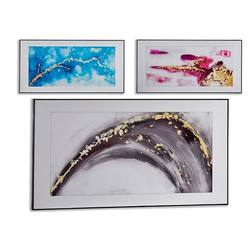 Пластно Gift Decor 77558 77558 Син Кафяв Розов Абстрактен