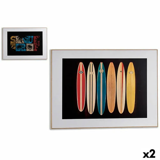 Пластно Gift Decor 77572 77572 Черен Сърф 81,5 x 3 x 121,5