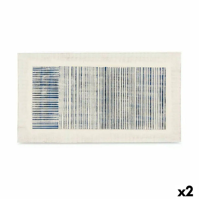 Пластно Gift Decor 82694 82694 Син Бял Райета С облекчение