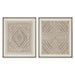 Пластно Home ESPRIT Бял Естествен Boho 50 x 3,8 x 60 cm (2