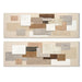 Пластно Home ESPRIT Бял Бежов Абстрактен Град 150 x 3 x 50