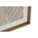 Пластно Home ESPRIT Бял Естествен Boho 50 x 3,8 x 60 cm (2