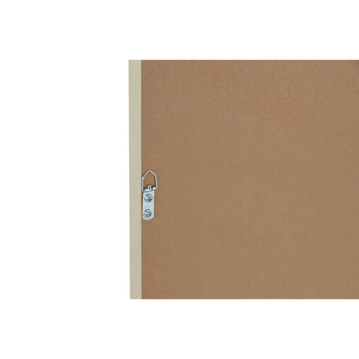 Пластно Home ESPRIT Бял Естествен Boho 60 x 3 x 60 cm (2