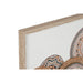 Пластно Home ESPRIT Бял Естествен Boho 70 x 3 x 50 cm (2