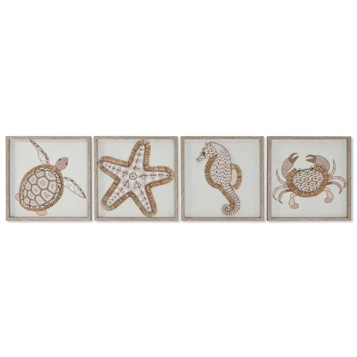 Пластно Home ESPRIT Бял Естествен Средиземноморско Военен