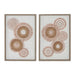 Пластно Home ESPRIT Бял Естествен Boho 40 x 3 x 60 cm (2