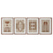 Пластно Home ESPRIT Бял Естествен Модерен Скандинавски 36 X