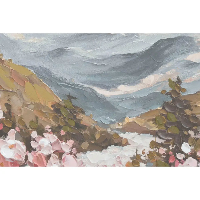 Пластно Home ESPRIT Бял Розов Планина 80 x 3,5 x 80 cm (2