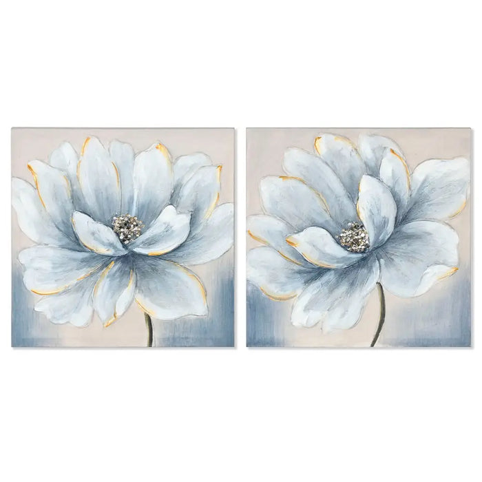Пластно Home ESPRIT Пластно Дървен MDF 40 x 2,5 x 40 cm