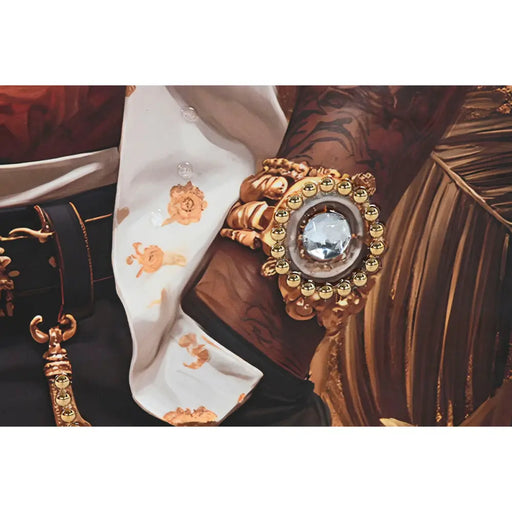 Пластно Home ESPRIT Крава Модерен Бик Лакиран 62 x 4 x 122