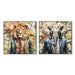 Пластно Home ESPRIT Слон Лъв Модерен 102 X 4 X 102 CM (2