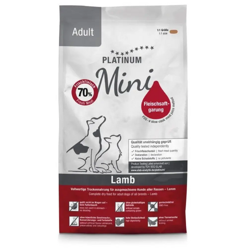 PLATINUM Adult Lamb Mini - полувлажна храна за кучета - 900