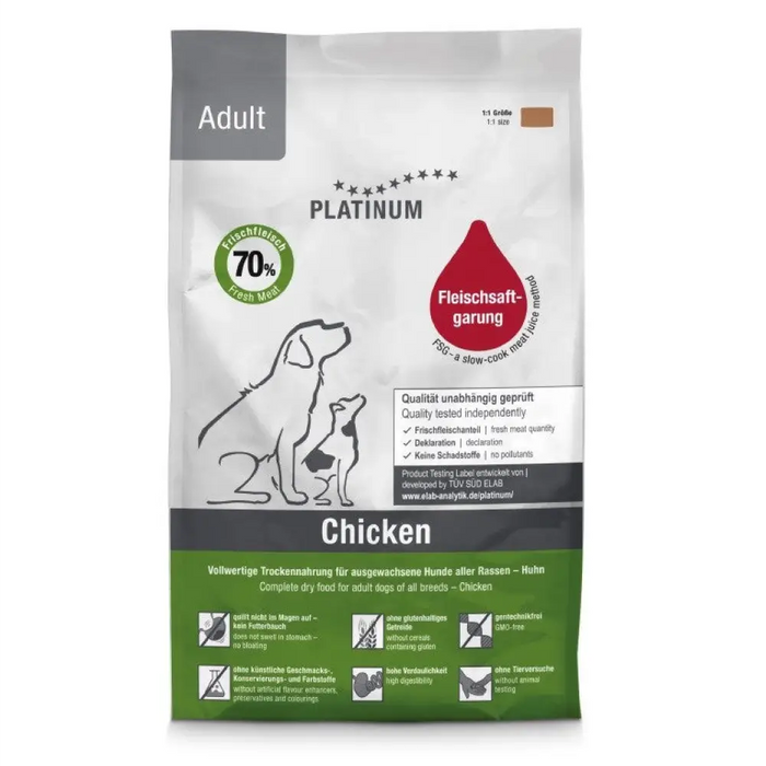 PLATINUM Храна за кучета за възрастни с пилешко месо