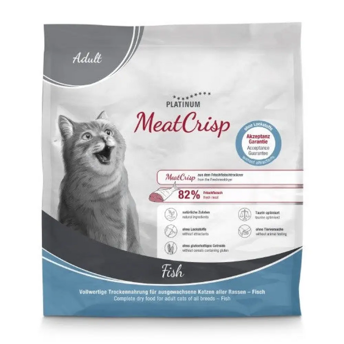 PLATINUM MeatCrisp Adult Fish - суха храна за котки - 400