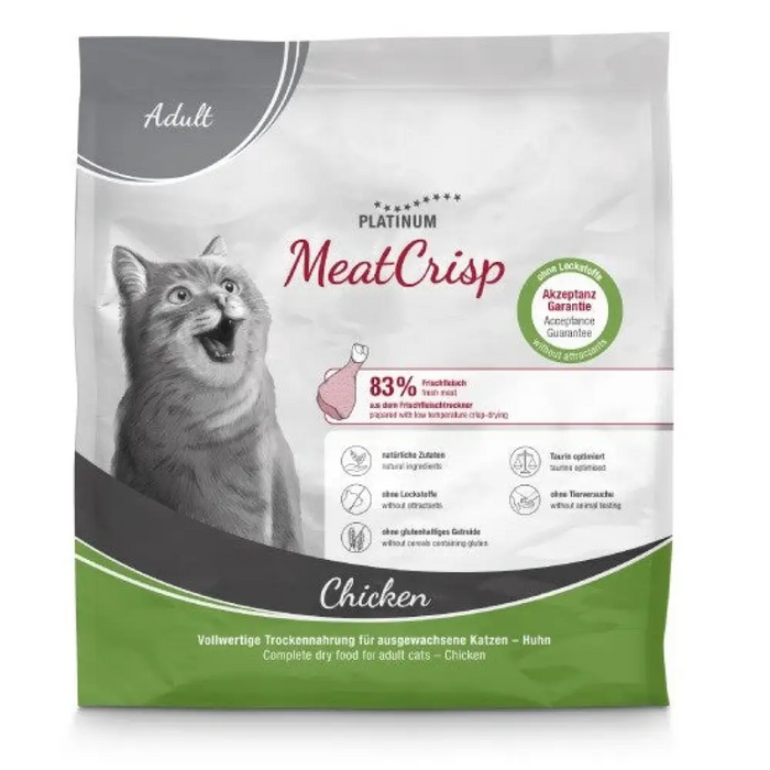 PLATINUM MeatCrisp суха храна за котки за възрастни