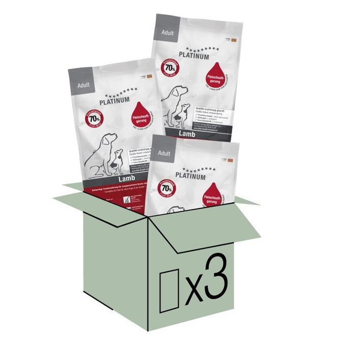 PLATINUM Храна за кучета с агнешко месо за възрастни - полувлажна - 15 кг