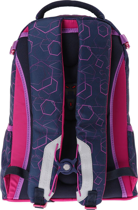 Ученическа ергономична раница Play Apollo Mini - Rhomboid Pink