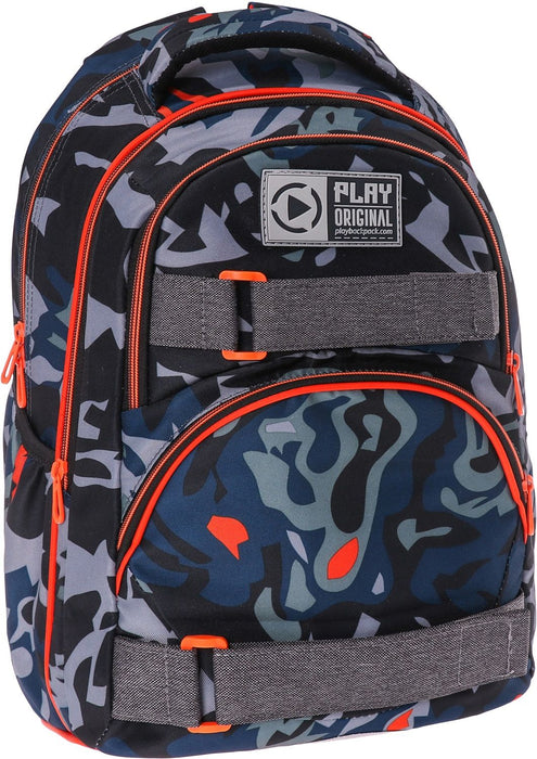 Ученическа ергономична раница Play Dexter Mini - Military Grey