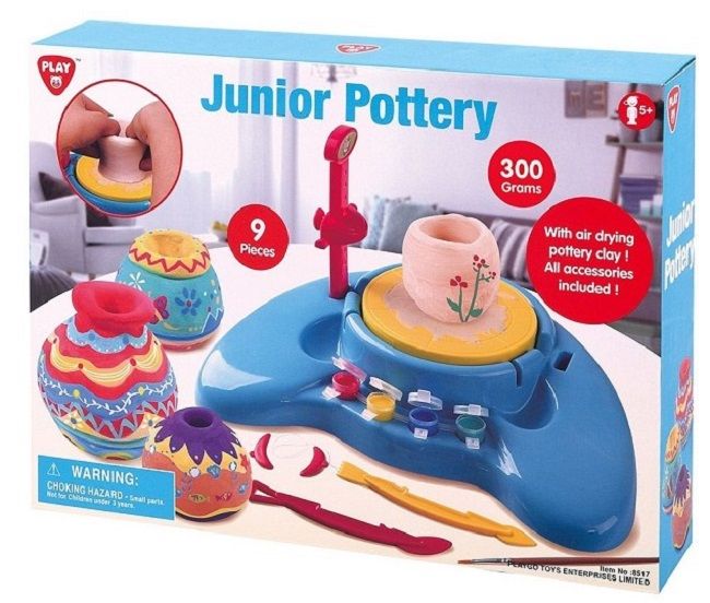 Творчески комплект PlayGo Junior Pottery - Грънчарско колело