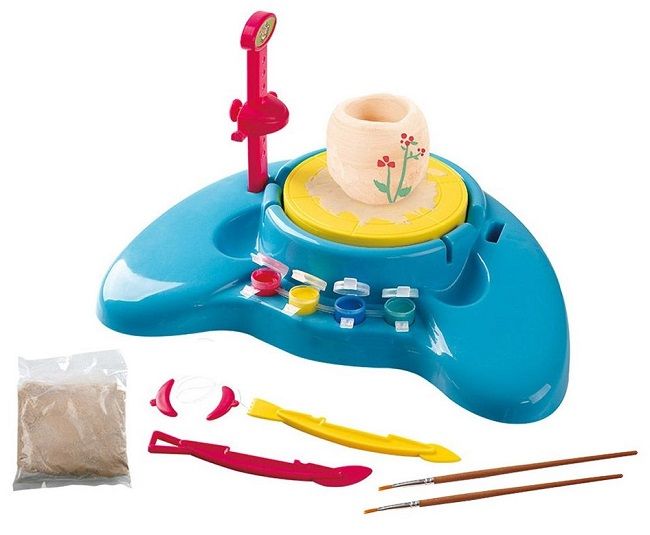 Творчески комплект PlayGo Junior Pottery - Грънчарско колело