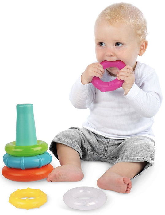 Активна играчка Playgro + Learn - Конус с цветни рингове