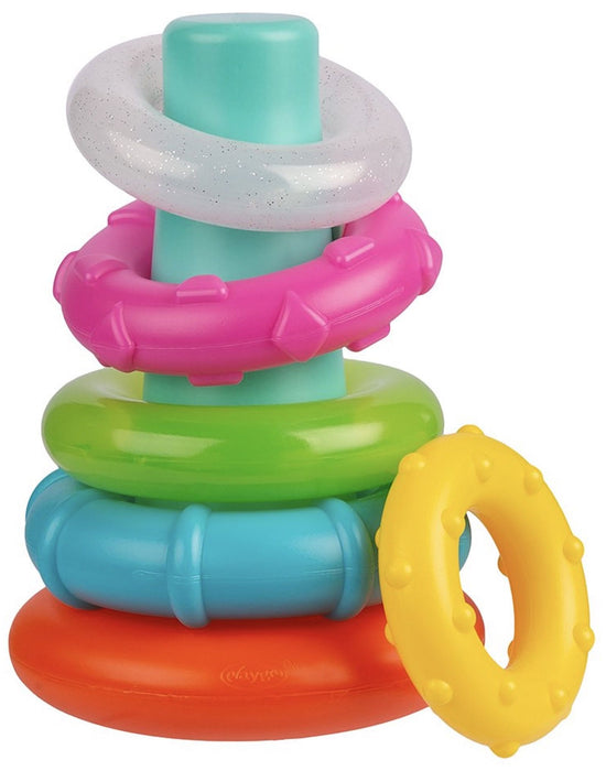 Активна играчка Playgro + Learn - Конус с цветни рингове