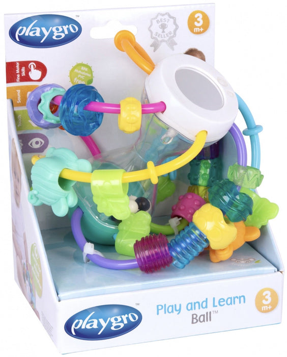 Бебешка играчка Playgro - Топка, Играй и опознавай