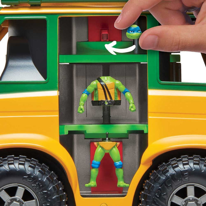 Игрален комплект Playmates TMNT - Станция за мутация ван, с фигурки