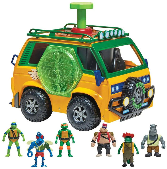 Игрален комплект Playmates TMNT - Станция за мутация ван, с фигурки
