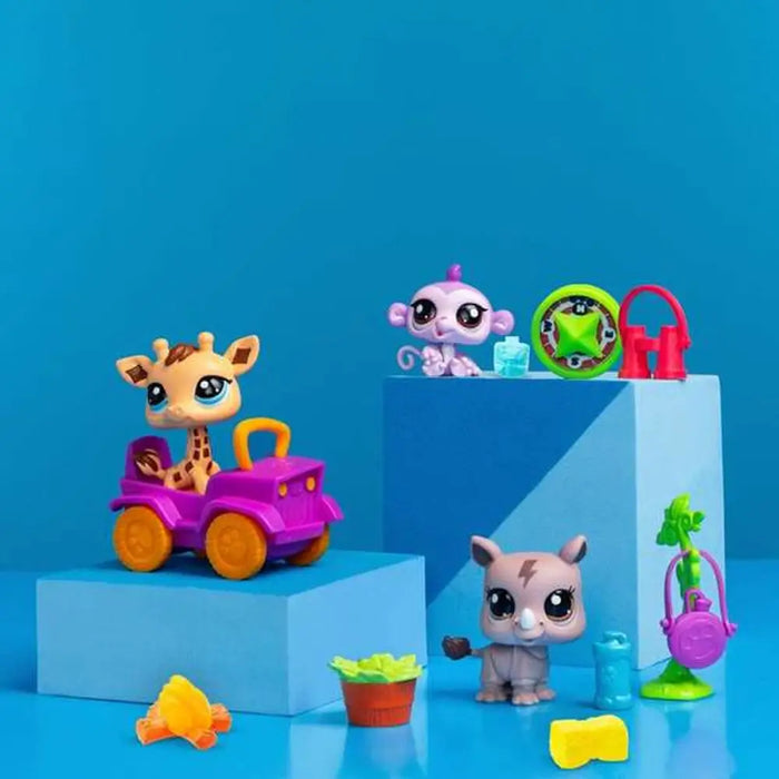 Playset Bandai Littlest Pet Shop SAFARI 8 Части