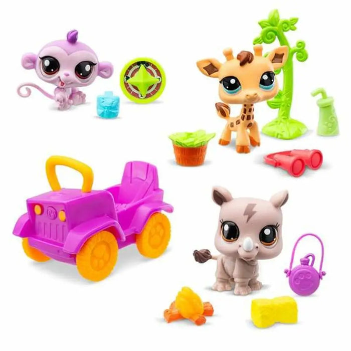 Playset Bandai Littlest Pet Shop SAFARI 8 Части
