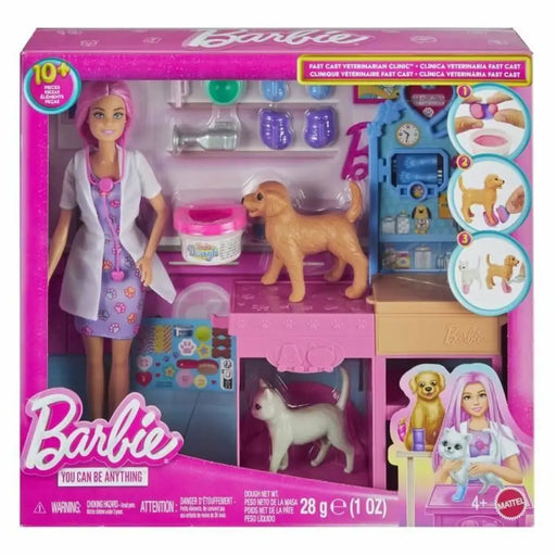 Playset Barbie Veterinarian Clinic 15 Части
