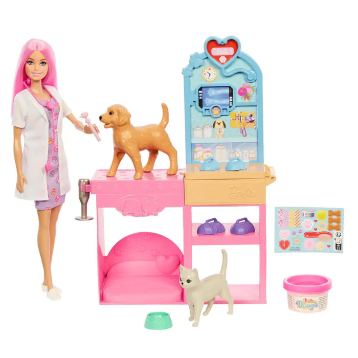 Playset Barbie Veterinarian Clinic 15 Части