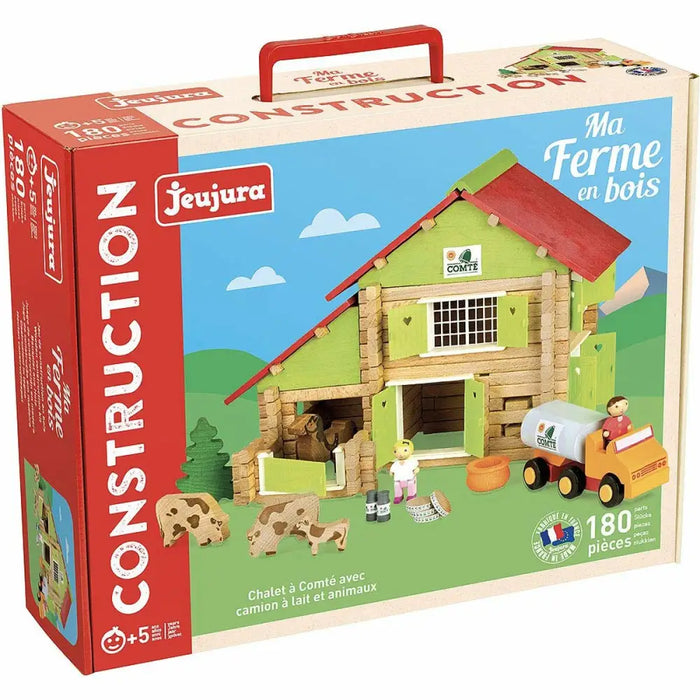 Playset Jeujura My Wooden Farm 180 Части