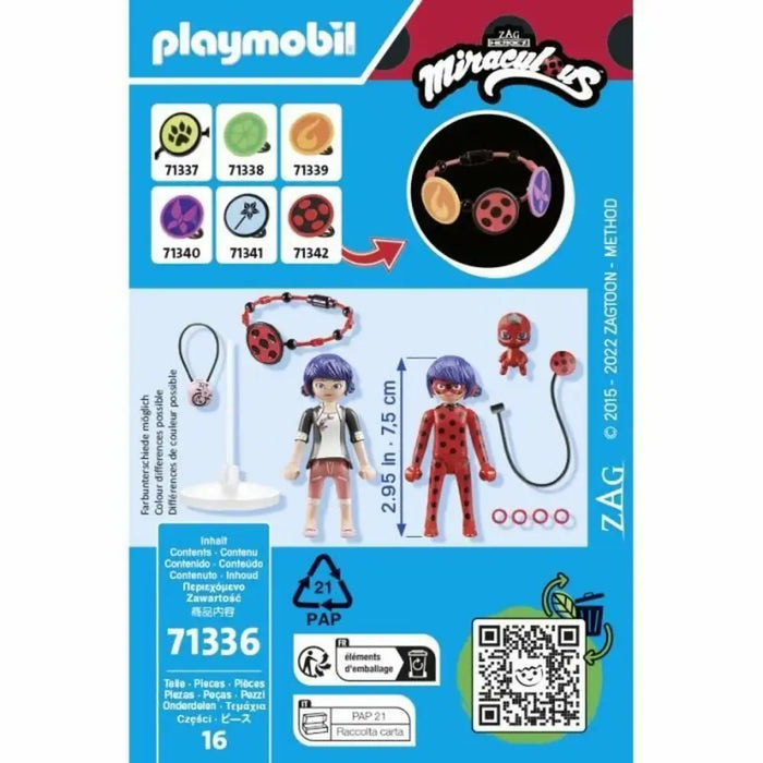 Playset Playmobil 71336 Miraculous: Marinette & Ladybug 16