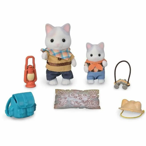 Playset Sylvanian Families Son and Baby Cat Latte - Secret