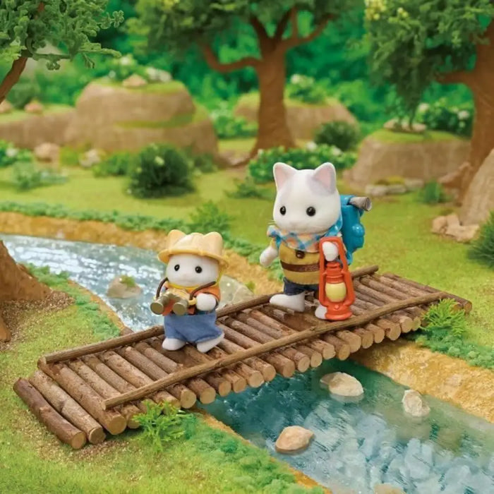 Playset Sylvanian Families Son and Baby Cat Latte - Secret