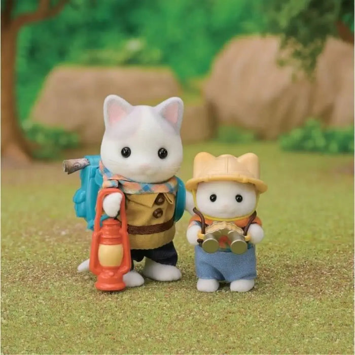Playset Sylvanian Families Son and Baby Cat Latte - Secret