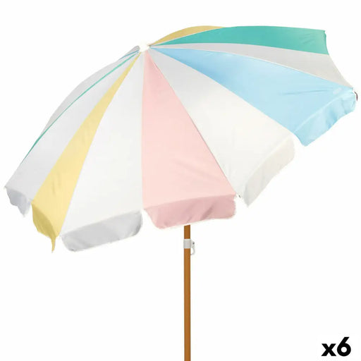 Плажен чадър Aktive Ø 200 cm 20 x 185 x 20 cm (6 броя)