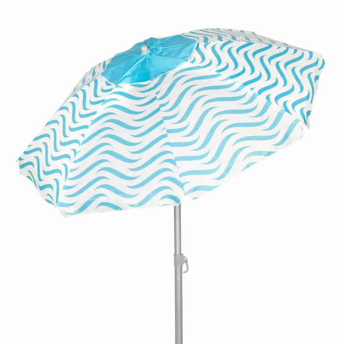 Плажен чадър Aktive Син Ø 200 cm 200 x 190 x 200 cm (6 броя)