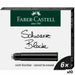 Пълнител с мастило за писалка Faber-Castell Черен 6 Части