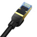 Плетен мрежов кабел Baseus cat.7 Ethernet RJ45 10Gbps 0,5m