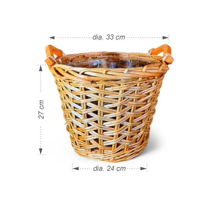 ПЛЕТЕНА КОШНИЦА L 27X33CM GARDEN STAR HD-10875-L