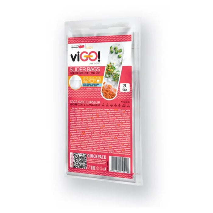 ПЛИК ЗА ХРАНА С ПЛЪЗГАЧ 6 БР. STANDARD VIGO