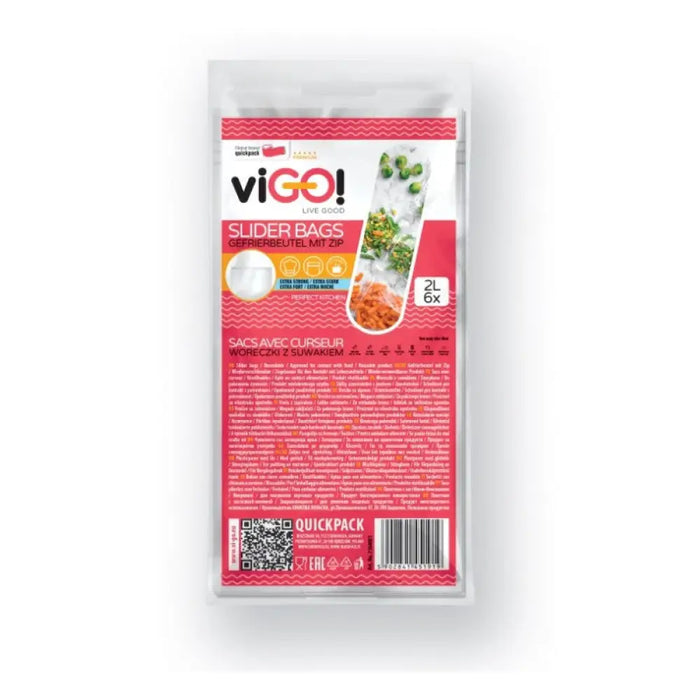 ПЛИК ЗА ХРАНА С ПЛЪЗГАЧ 6 БР. STANDARD VIGO