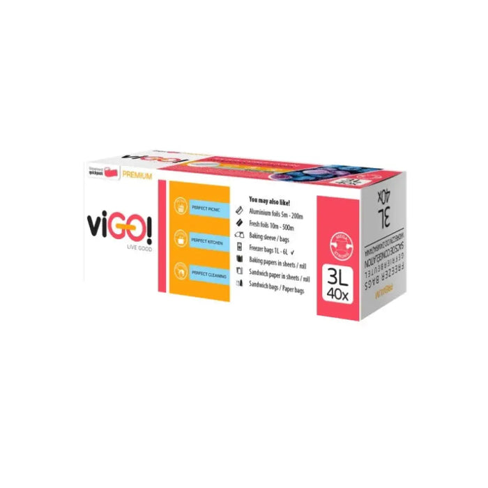 ПЛИКОВЕ ЗА ФРИЗЕР 3 L 40 БР. PREMIUM VIGO