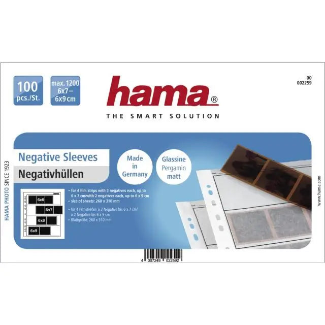 Пликове за негативи HAMA 02259 6 x 7 cm 100 стр.