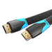 Плосък HDMI кабел Vention VAA-B02-L200 2m черен