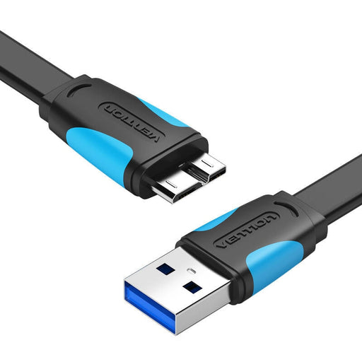 Плосък кабел Vention VAS-A12-B150 USB-A 3.0 към Micro-B 1.5m